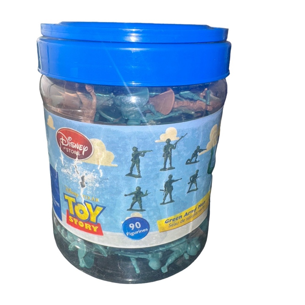 Disney Toy Story Soldiers Bucket of Green Army Men 90 + Others Soldiers